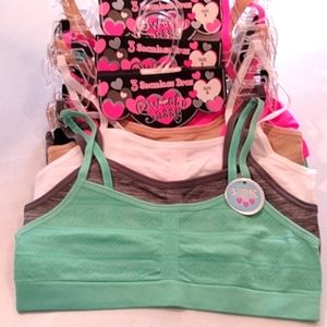3 Pks. Seamless Bras By Sweet n Sassy Size Small, Total of 9Bra
